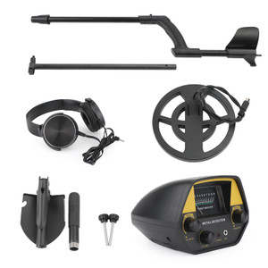 3 in 1 Gold Digger Deep Sensitive Big Coil Metal Detector + Shovel + Headphone