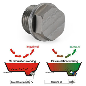 M18X1.5MM Stainless Steel Car Oil Drain Plug with Neodymium Magnet Universal