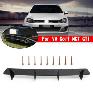 Rear Bumper Lip Diffuser Side Splitter Valance Spoiler Fit VW GOLF VII 7 MK7 GTI