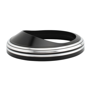 5" Speedometer Case Tachometer Cover Guard Silver For Glide Softail Fat Boy Fxst SBLK