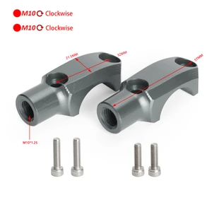CNC Master Cylinder Handlebar Clamp 10mm Mirror Mount 32mm Center Fit for Ducati