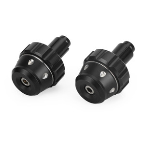 Universal Motorcycle 22mm 7/8" CNC Black Bar End Weight Plugs Sliders 465grams