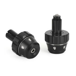 Universal Motorcycle 22mm 7/8" CNC Black Bar End Weight Plugs Sliders 465grams