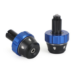 Universal Motorcycle 22mm 7/8" CNC Blue Bar End Weight Plugs Sliders 465grams