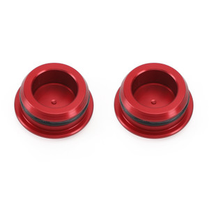 Aluminum Red Frame Hole Caps Plugs Cover Fit for Kawasaki Ninja 250 400 18-22