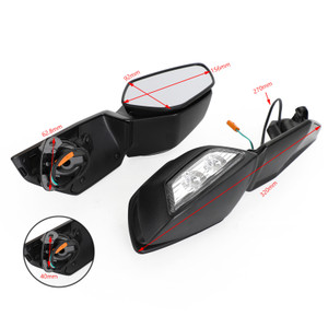Left & Right Side Rear View Mirror Indicator For Kawasaki Ninja ZX10R 2016-2020