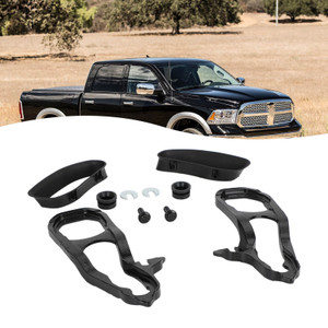Front Black Tow Hooks Left & Right with Mopar 82215268AB for 2019 2020 Ram 1500