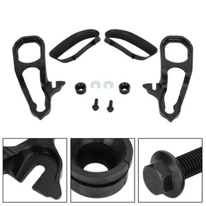 Front Black Tow Hooks Left & Right with Mopar 82215268AB for 2019 2020 Ram 1500