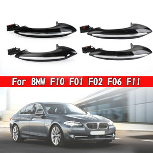 4pcs Black Exterior Door Handle 51217231931/32/33/34 For BMW F10 F01 F02 F06 F11