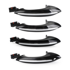 4pcs Black Exterior Door Handle 51217231931/32/33/34 For BMW F10 F01 F02 F06 F11