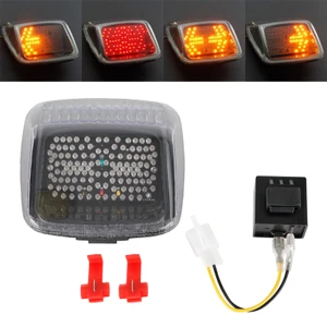 Tail Light with integrated Turn Signals for Harley Davidson V-ROD, Night Rod, Street Rod (2002-2011) Clear