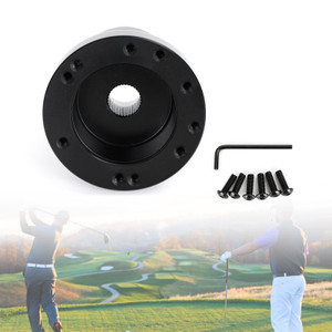 Golf Cart Aluminum Steering Wheel Adapter Hub fit for Club Car DS 1984-up Black