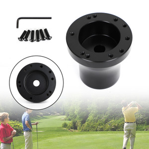 Golf Cart Aluminum Steering Wheel Adapter Hub fit for Club Car Precedent Black