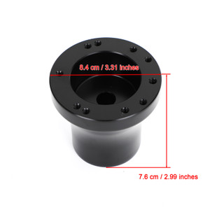 Golf Cart Aluminum Steering Wheel Adapter Hub fit for Club Car Precedent Black