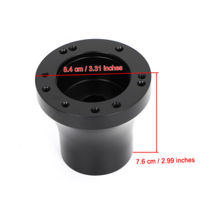 Golf Cart Aluminum Steering Wheel Adapter Hub fit for EZGO TXT & RXV Black