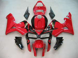 ABS Injection Mold Bodywork Fairing Kit For Honda CBR600RR 2005 2006 F5 Red #21