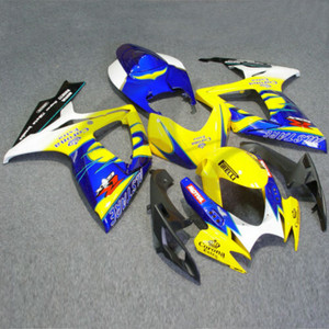 Yellow INJECTION Plastic Fairing Set Fit For SUZUKI GSXR 600 750 2006-2007 K6 #34