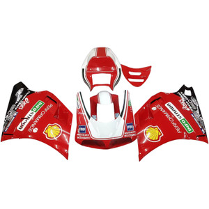 Fairing Kit For 1996-2002 Ducati 996 748 Red White Bodywork