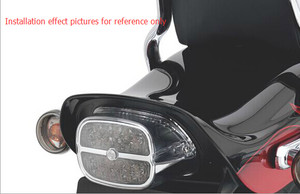 LED Tail Brake Light Bar & Shield Harley Custom Vehicle Operations Dyna FXDSE/2, Fat Bob FXDF, Dyna Low Rider EFI FXDLI, Street Bob EFI FXDBI, FXSTC