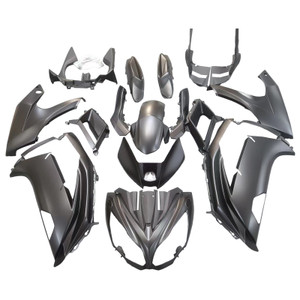 2012-2016 Kawasaki Ninja 650 EX650 Black Injection Fairing Kit Plastic #11 Generic Amotopart Fairing