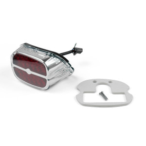 LED Tail Brake Light Bar & Shield Harley Dyna Super Glide Convertible FXDS CONV, Custom FXDC/EFI FXDCI, FXD/EFI FXDI, Sport FXDX/T Sport FXDXT Chrome