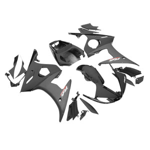 Black ABS Plastic Fairing Bodywork Set Fit For YAMAHA YZF R6 2005 #22