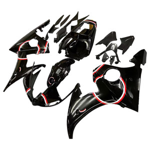 2005 Yamaha YZF 600 R6 Injection Fairing Kit Bodywork Plastic ABS #105 Amotopart Fairing