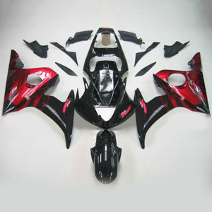 Injection Fairing Kit Bodywork Plastic ABS fit For Yamaha YZF 600 R6 2005 #117