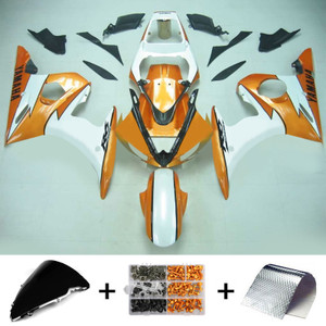 Injection Fairing Kit Bodywork Plastic ABS fit For Yamaha YZF 600 R6 2005 #128
