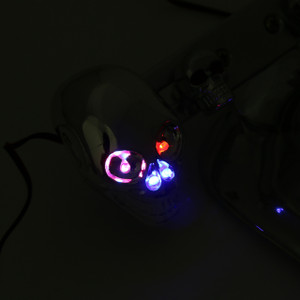 Skull Tail Light Rear Indicators Turn Signals License Tag Bracket Set Harley Davidson, Chrome, Blue LED Indicators