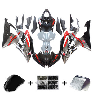 Injection Fairing Kit Bodywork Plastic ABS fit For Yamaha YZF 600 R6 2008-2016