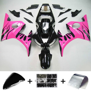 Injection Fairing Kit Bodywork Plastic ABS fit For Yamaha YZF 600 R6 2005 #133