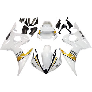 2005 Yamaha YZF 600 R6 Injection Fairing Kit Bodywork Plastic ABS #136 Amotopart Fairing