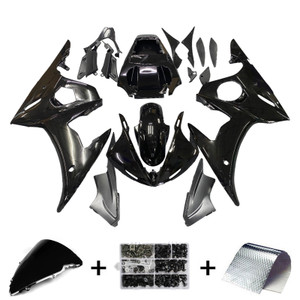 2005 Yamaha YZF 600 R6 Injection Fairing Kit Bodywork Plastic ABS #140 Amotopart Fairing