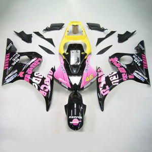 Injection Fairing Kit Bodywork Plastic ABS fit For Yamaha YZF 600 R6 2005 #141