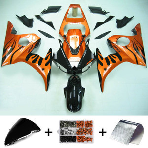 Injection Fairing Kit Bodywork Plastic ABS fit For Yamaha YZF 600 R6 2005 #143