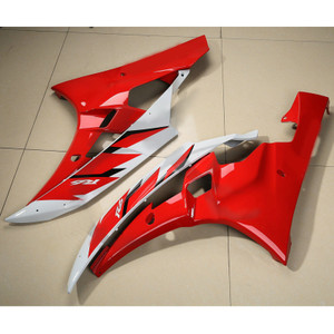 Red White ABS Fairing Bodywork Set For Yamaha YZF R6 YZF-R6 2006-2007 #24
