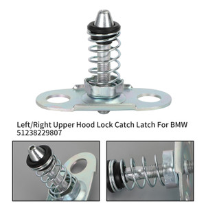 Upper Hood Lock Catch Latch Left/Right 51238229807 For BMW 3 E46 5 E39 X5 E53