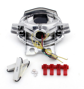 Integrated LED TailLight Turn Signals For Kawasaki Ninja 650R 2006-2008 Smoke