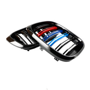 2PCS M-Color Kidney Grill Grille 51138469959 fit BMW G01 X3 G02 X4 Gloss Black