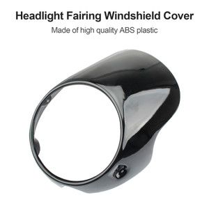 Headlight Fairing Windshield Cover For CB150 Bonneville T100 Monster Gloss Black