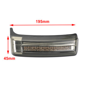 LED Saddlebag Saddle Bags Run Brake Turn Lamp Lights For Touring 2014-2021 Smoke