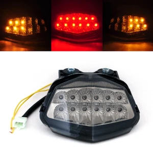 Integrated LED TailLight Turn Signals For Kawasaki EX250/Ninja 250R 2008-2012 Smoke