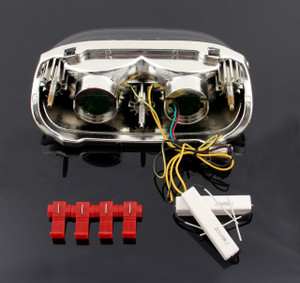 LED Taillight + Turn Signals For Kawasaki ZZR600 ZZR250 2004 ZX600E 94-04 ZX11R /ZX11 93-01 Smoke