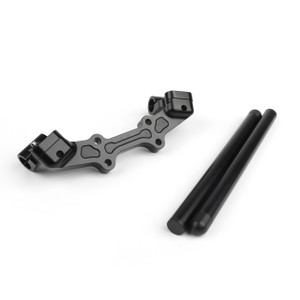 CNC Clip-on Adapter Plate & 22mm Handlebar Kit Yamaha MT-07 FZ-07 (14-17), Black