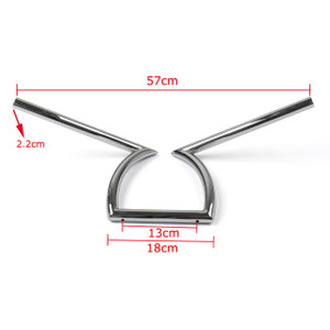 7/8" Z Motorcycle Handlebar Drag Bars Honda Yamaha Suzuki Chopper Bobber Chrome