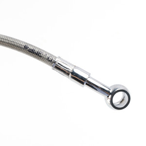 35cm/14" M10 Brake Oil Hose Line Banjo Fitting Stainless Steel End