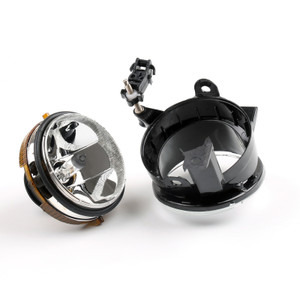 New Pair Of Front Convex Lens Fog Lamp Fog Light 9006 For VW Jetta Golf MK6 Eos