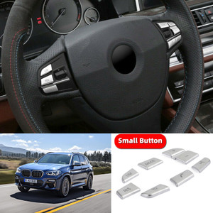 7x Steering Wheel Button Trim Cover Fit For BMW X3 F25£¨11-17£©X4 F26£¨14-17£©B
