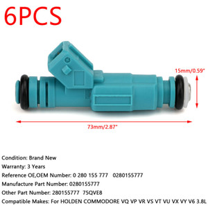 1pcs Fuel Injectors Fit Holden Commodore VN VL VQ VP VR VS VT VU VX VY V6 3.8L